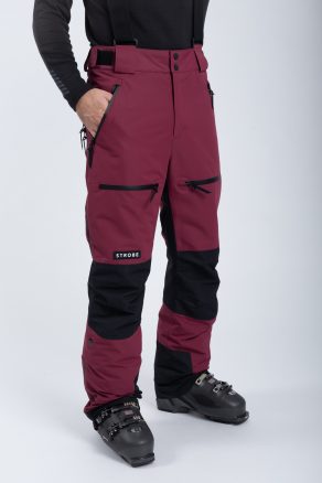 Lynx Ski Pants Burgundy - Men's