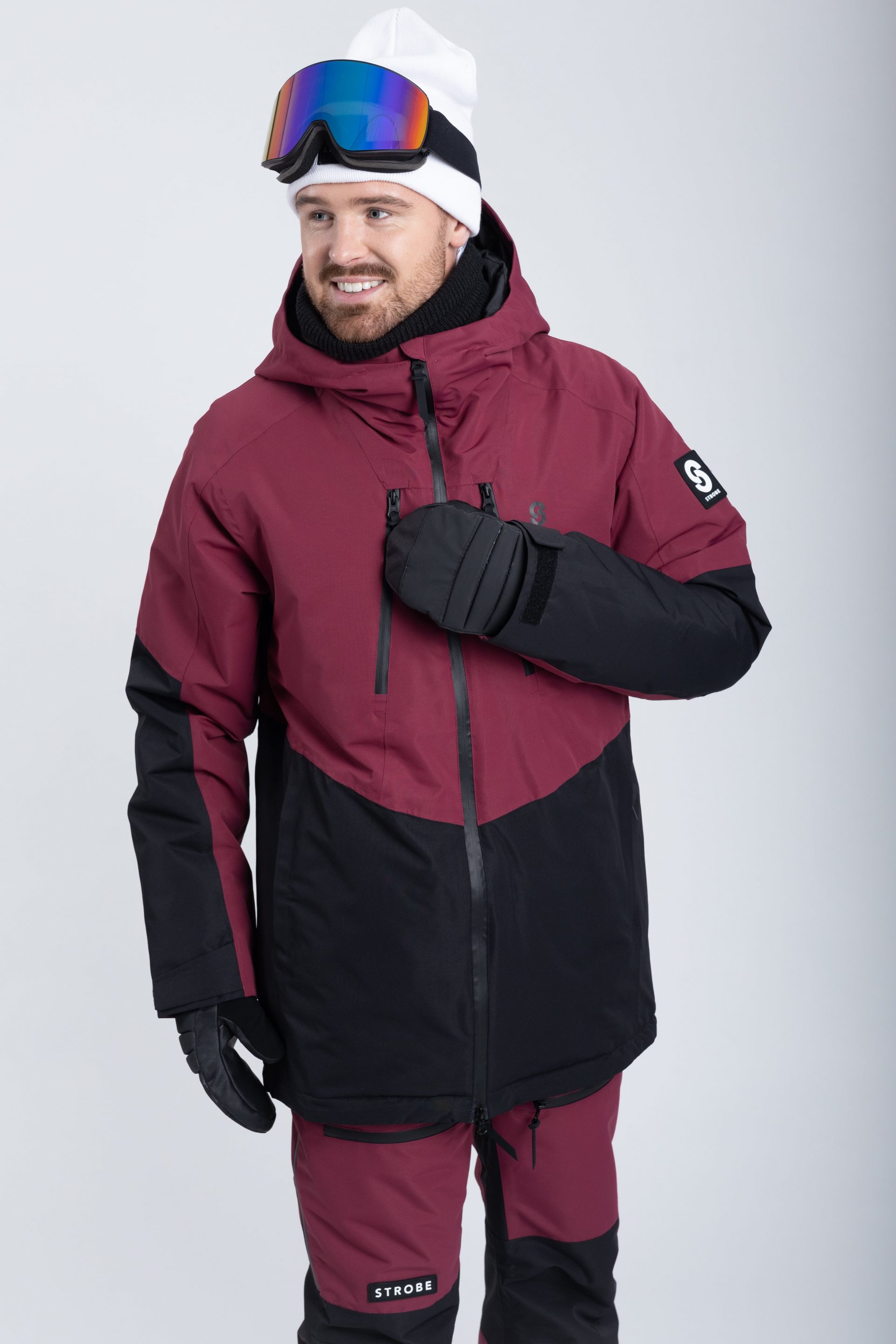 Lynx Ski Jacket Burgundy - Men's