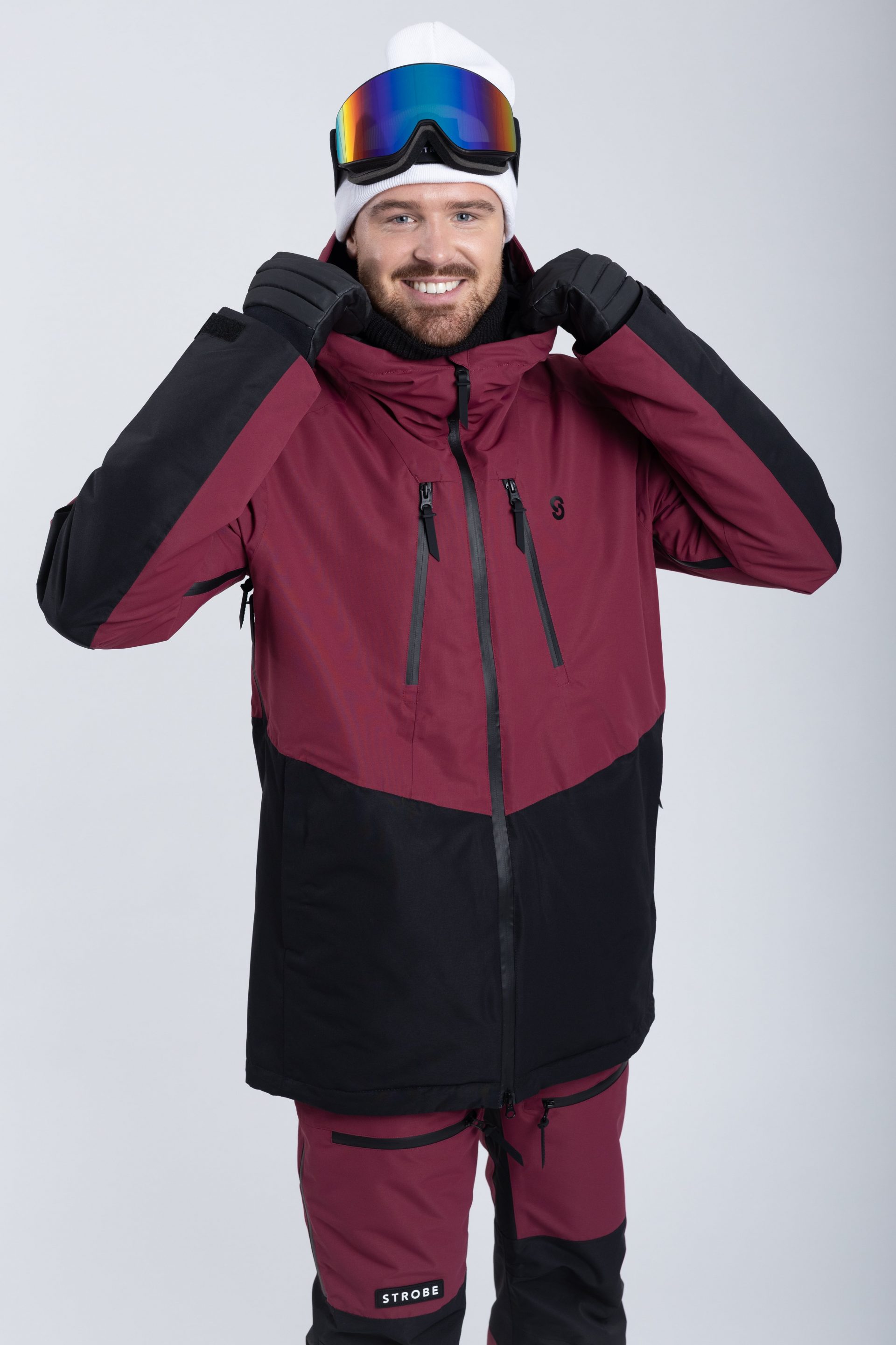 Lynx Ski Jacket Burgundy - Men's