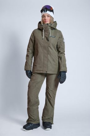 Aura Ski Jacket Olive Green - Women's