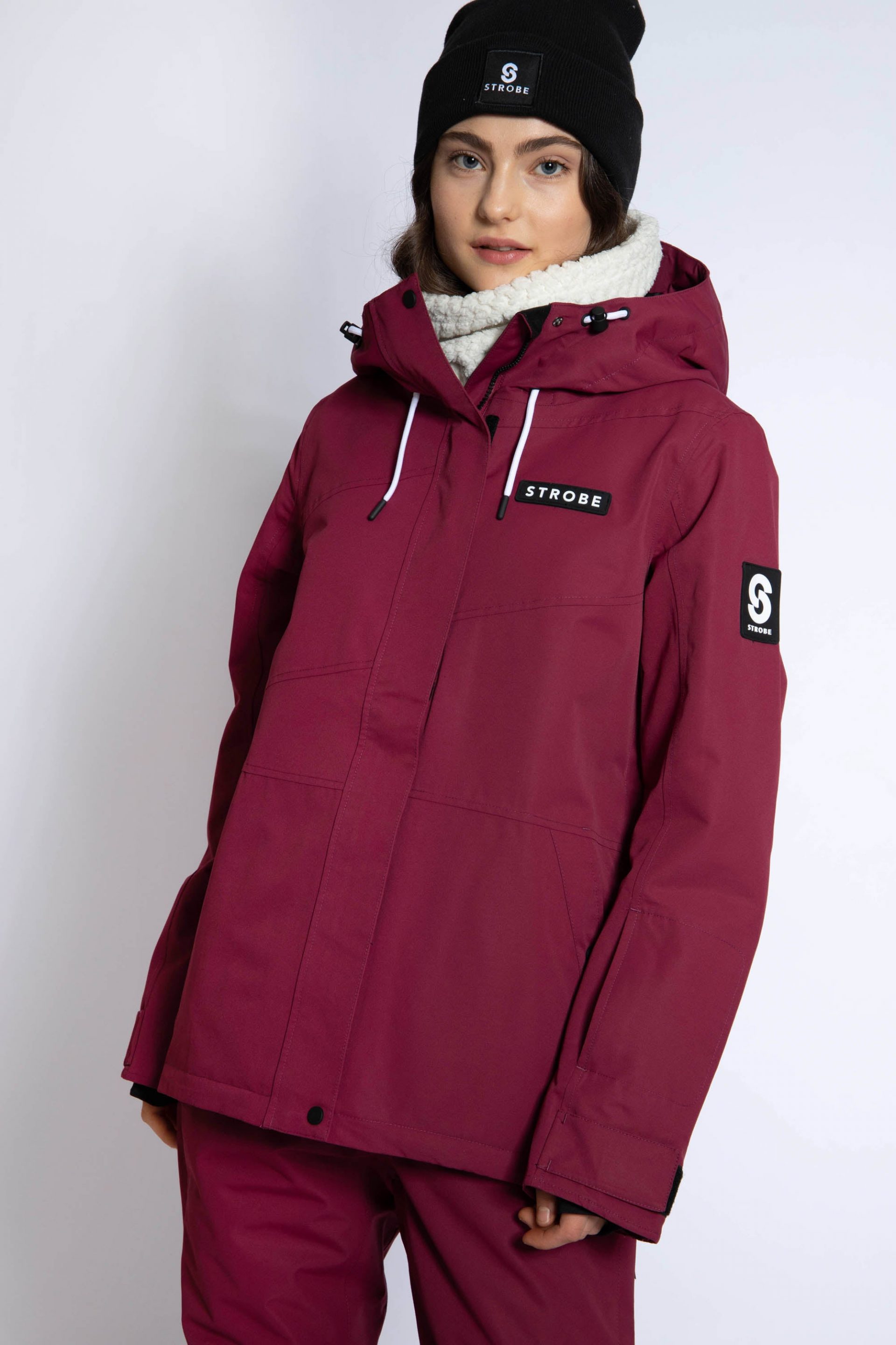 Aura Ski Jacket Burgundy - Women's