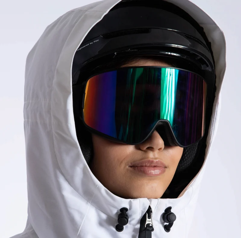 Helmet-fitted double-adjustable hood